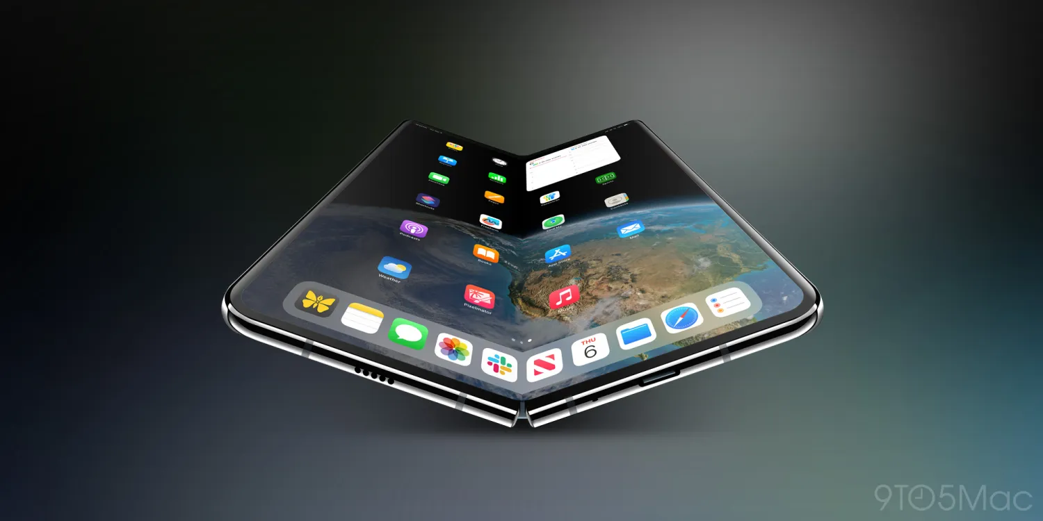 Wird das iPhone faltbar sein? Neue Bilder von Apples tragbarem Gerät Das neue iPhone Fold: Das Aussehen von Apples komplexem Gadget in Visualisierung