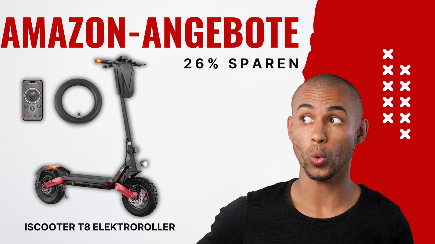 ISCOOTER T8 Elektroroller mit Straßenzulassung – Jetzt 230€ reduziert! ISCOOTER T8 Elektroroller mit Straßenzulassung – Jetzt 230€ reduziert!