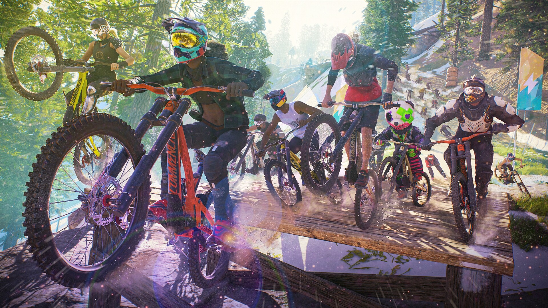 Eintauchen in extreme Landschaften: Das verspricht der neue Screenshot von Riders Republic Screenshot von New Riders Republic: Unendliche Möglichkeiten am Horizont