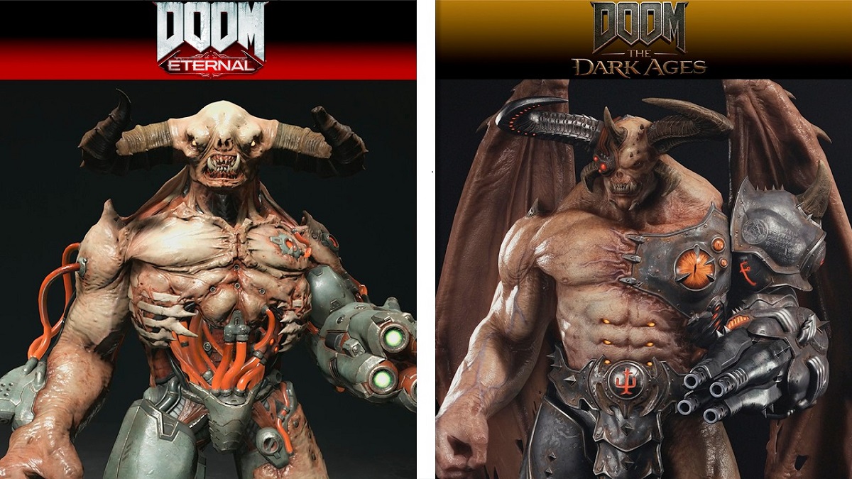 Ewiger Kampf: Wie DOOM®Vergangenheit und Moderne aufeinandertreffen DOOM: Das dunkle Zeitalter gegen DOOM Eternal: Sieg des Geistes oder der Technologie?