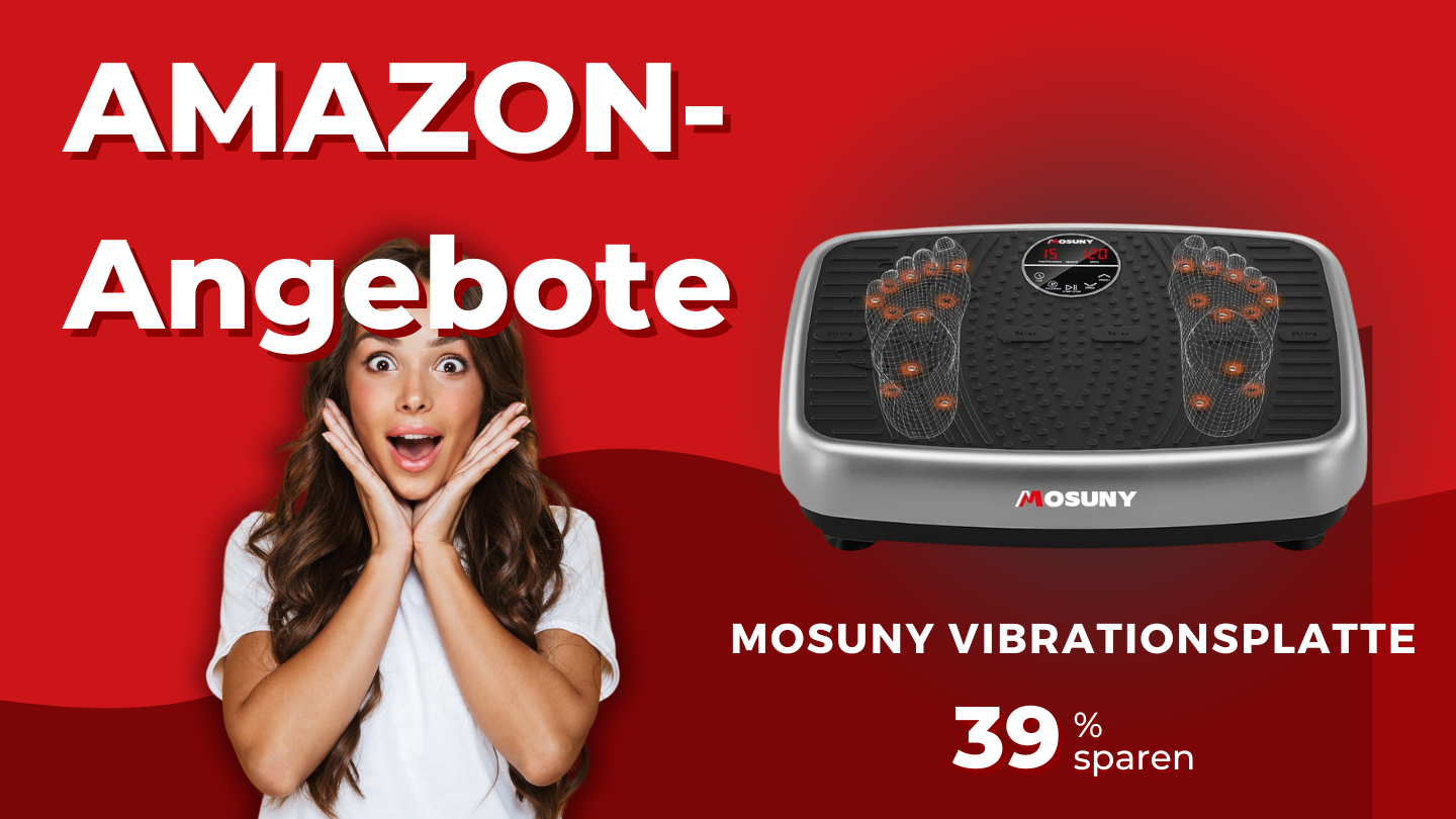 MOSUNY Vibrationsplatte mit Dual-Motor – Spare jetzt 71€! MOSUNY Vibrationsplatte mit Dual-Motor – Spare jetzt 71€!