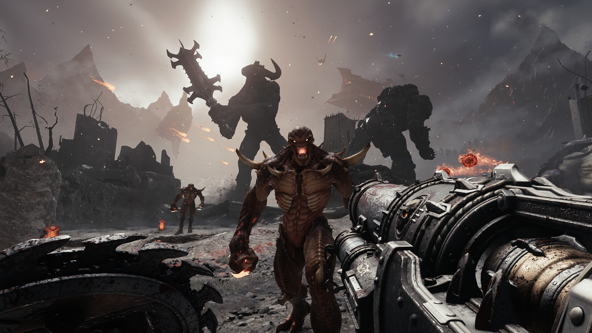 Mittelalterliche Action: DOOM erwacht im dunklen Zeitalter Mittelalterliche Weltraum-Ode: DOOM im finsteren Mittelalter