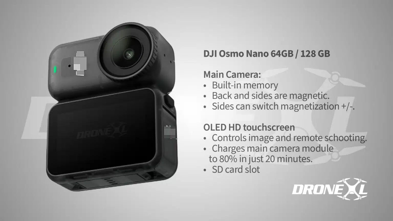 Erforschen Sie die Vorteile der DJI Osmo Nano: ein Handformat mit viel zu bieten DJI Osmo Nano: Eine neue Generation tragbarer Kameras für Video-Blogger