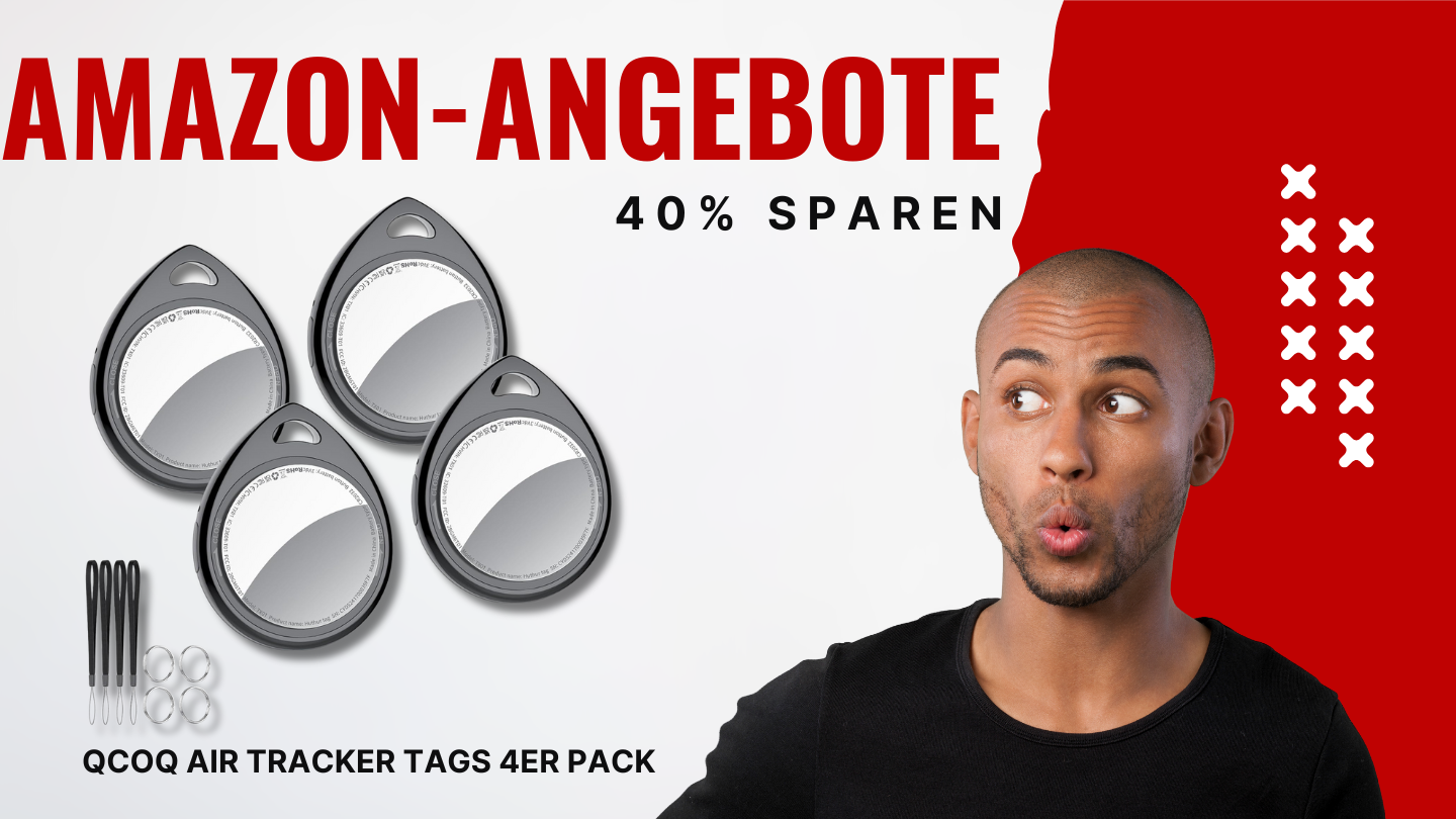 QCOQ Air Tracker Tags 4er Pack – Intelligente Ortung mit 40% Ersparnis QCOQ Air Tracker Tags 4er Pack – Intelligente Ortung mit 40% Ersparnis
