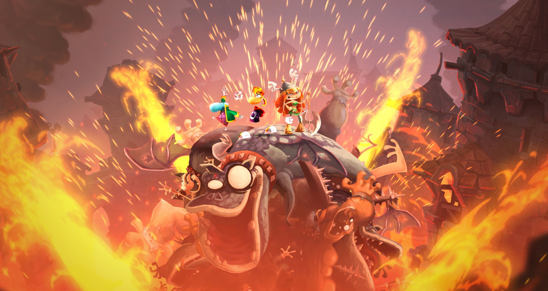 Licht und Farbe im Spiel des Jahres: Sehen Sie sich einen Screenshot aus Rayman Legends an Genießen Sie die visuelle Magie: Screenshot aus Rayman Legends