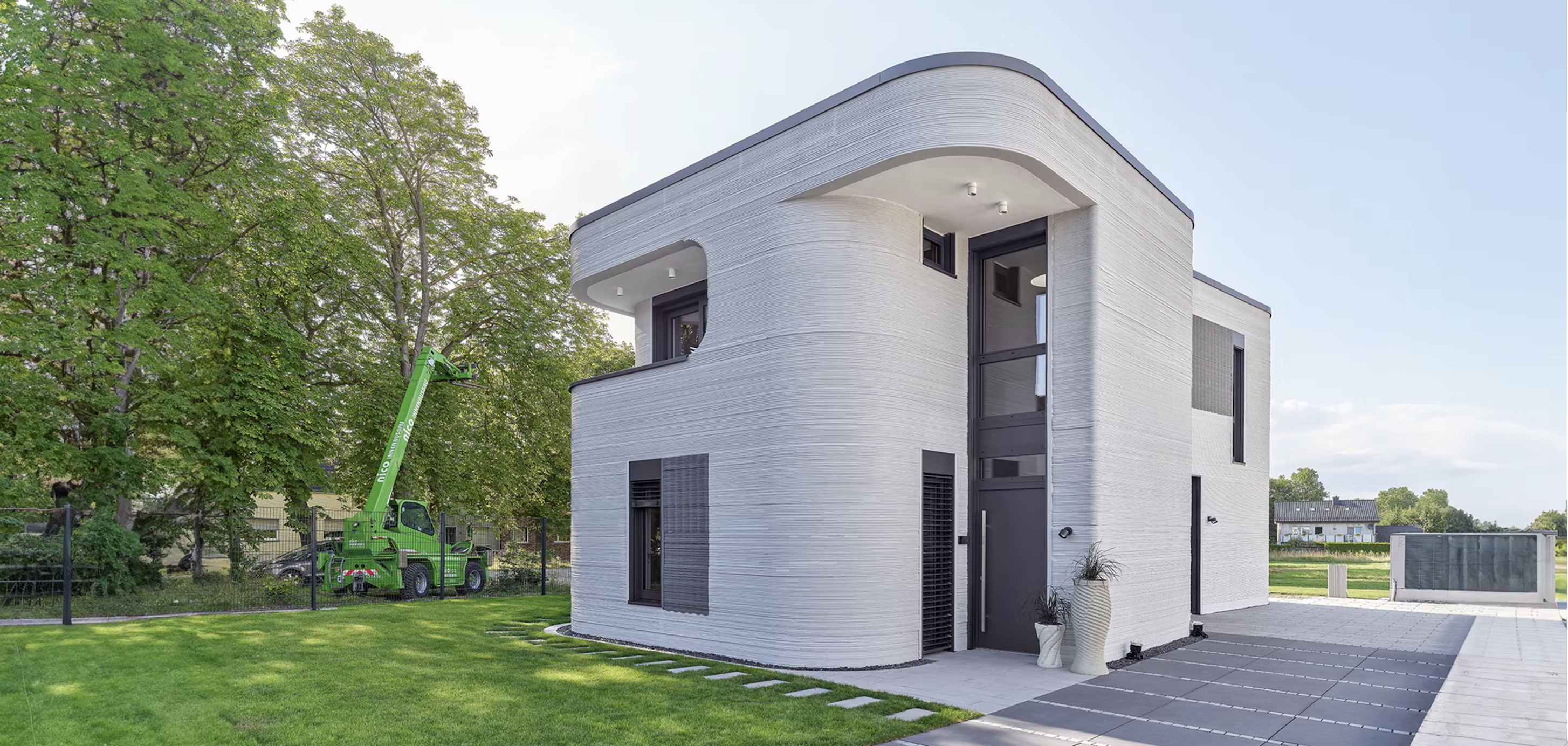 Innovatives Wohnen: Einfamilienhaus aus dem 3D-Drucker in Beckum fertiggestellt Erstes 3D-gedrucktes Einfamilienhaus in Beckum: Zukunft des Bauens?