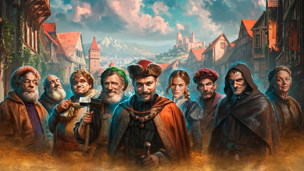 Tauchen Sie ein in das Mittelalter mit dem aktuellen Kunstwerk von The Guild: Europa 1410 Treffen Sie die Hauptgrafik von The Guild: Europa 1410