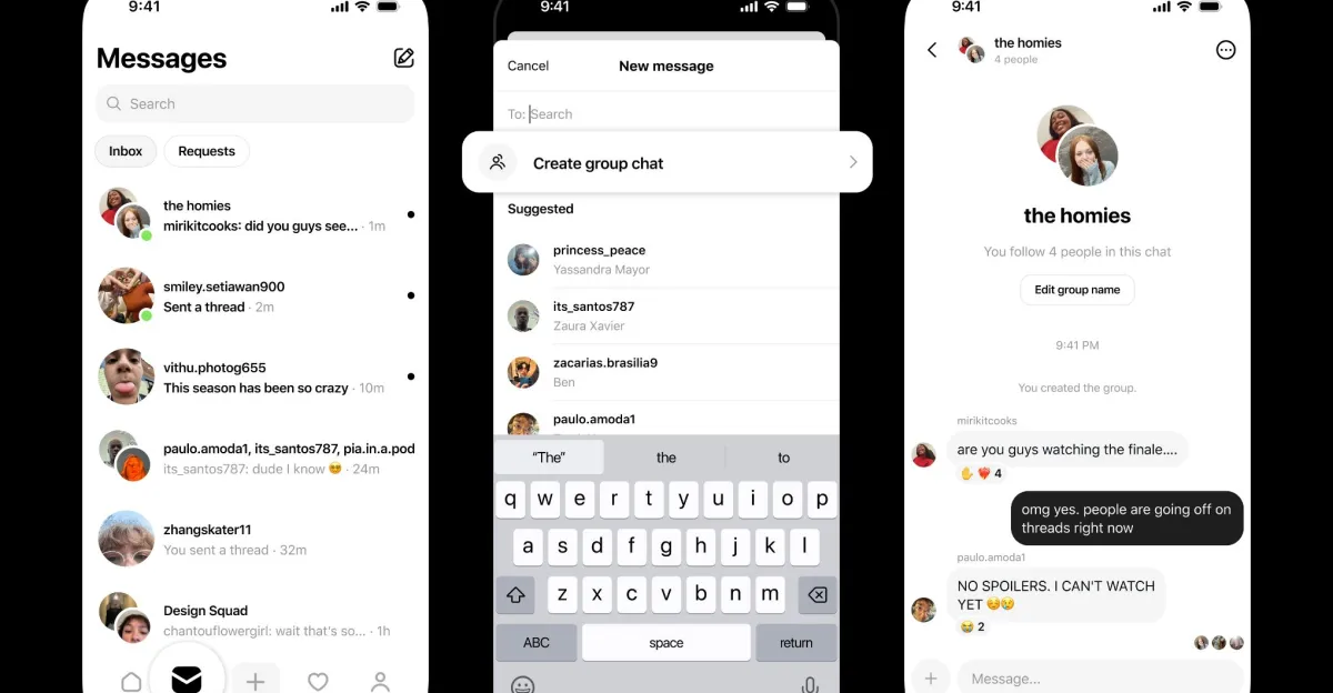 Threads wird sozialer: Entdecken Sie die Gruppenchats! Threads führt Gruppenchats ein: neue Kommunikationsmöglichkeiten
