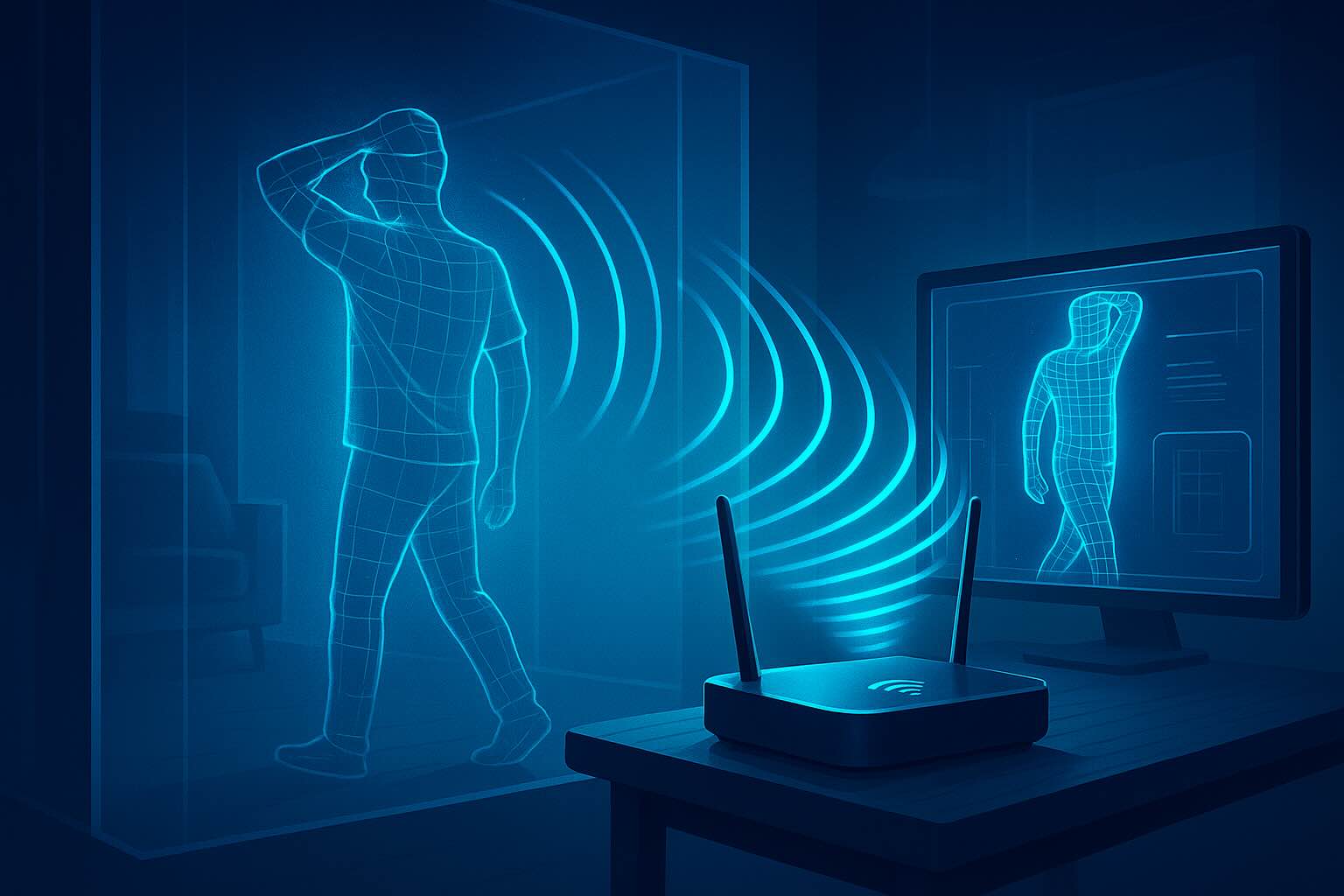 Durch Wände sehen: Die unscheinbare Macht von WLAN-Signalen Wie WLAN-Signale Bewegungen hinter Wänden sichtbar machen – ganz ohne Kamera