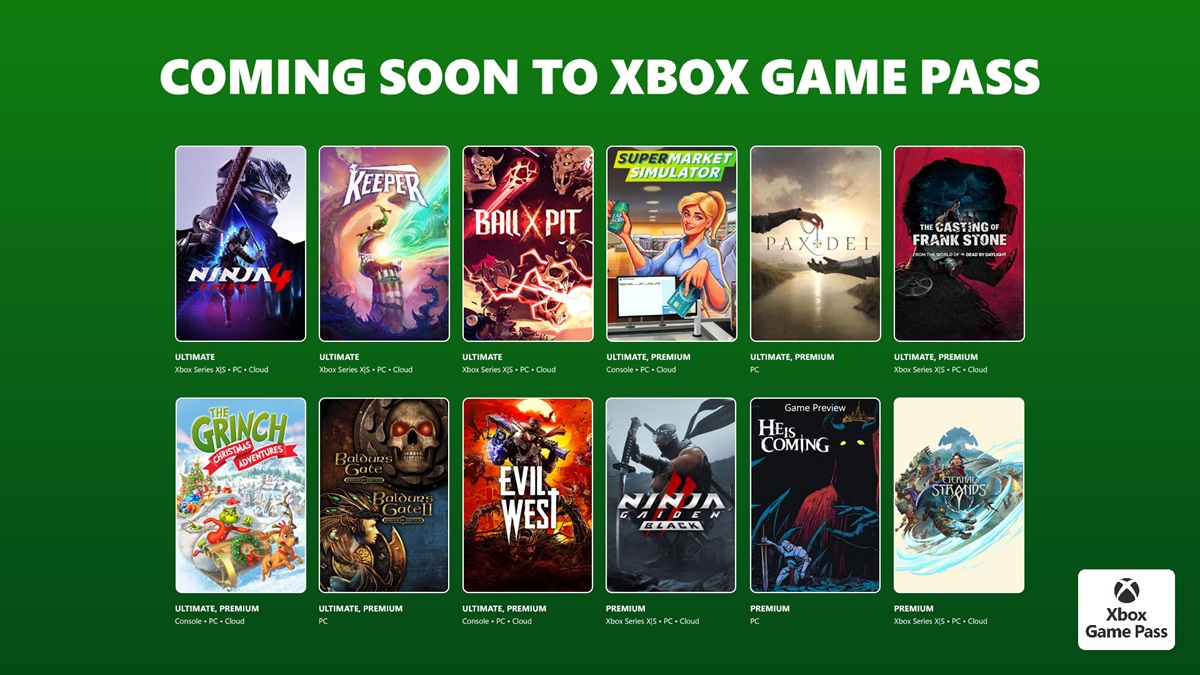 Neues Xbox Game Pass Plakat: Was man von kommenden Veröffentlichungen erwarten kann