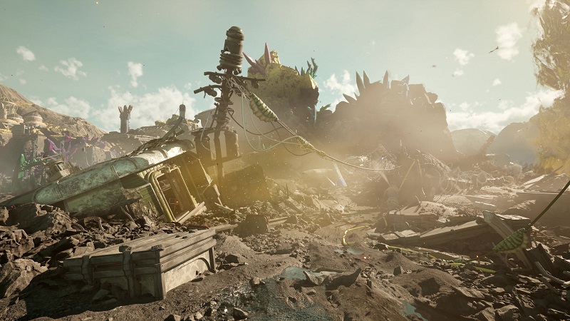 Golden Ridge Siedlung in The Outer Worlds 2. Golden Ridge Siedlung in The Outer Worlds 2.