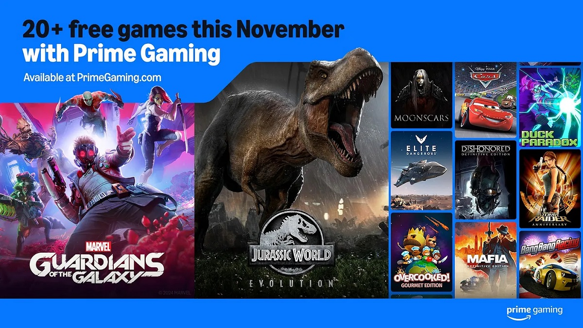 Das November-Angebot von Amazon Prime Gaming für 24 Spiele, darunter Marvel's Guardians of the Galaxy und Mafia: Definitive Edition Das November-Angebot von Amazon Prime Gaming für 24 Spiele, darunter Marvel's Guardians of the Galaxy und Mafia: Definitive Edition