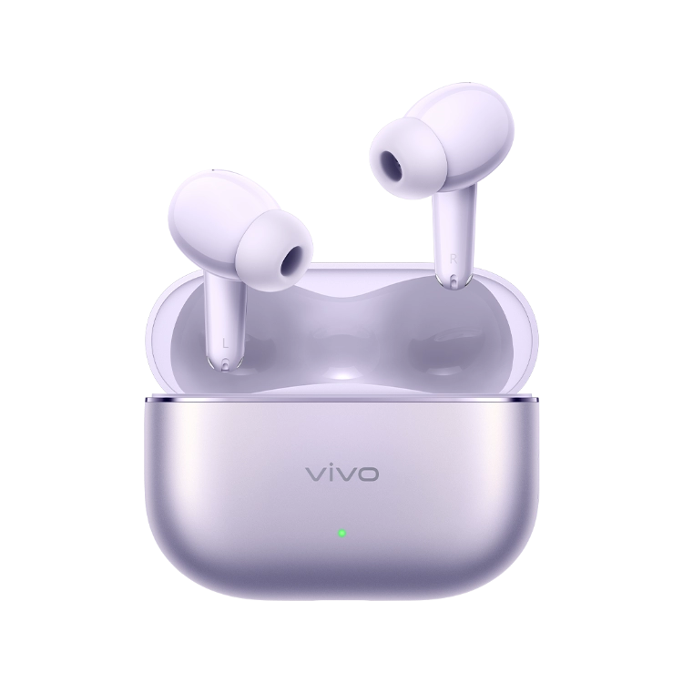 Vivo TWS 5 earbuds, side view Vivo TWS 5 earbuds, side view