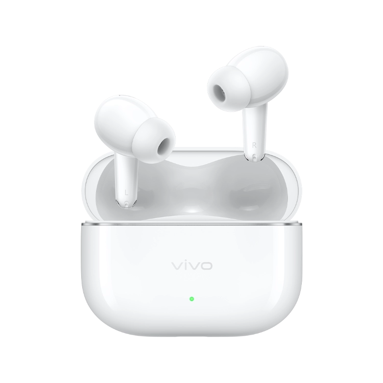 Vivo TWS 5 earbuds, front view Vivo TWS 5 earbuds, front view