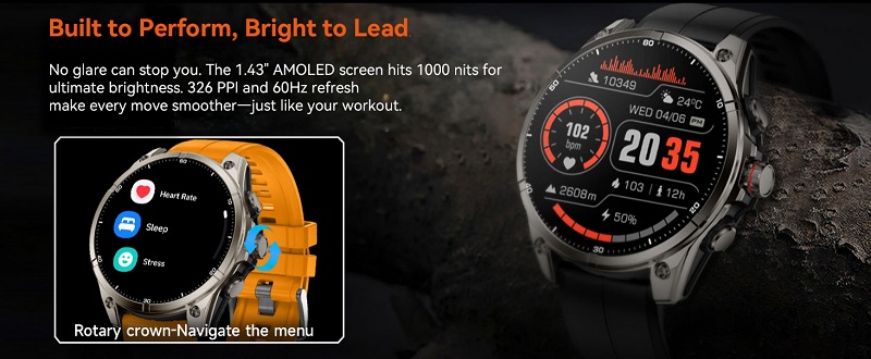 Rollme GT 3 Smartwatch auf weißem Hintergrund Rollme GT 3 Smartwatch auf weißem Hintergrund