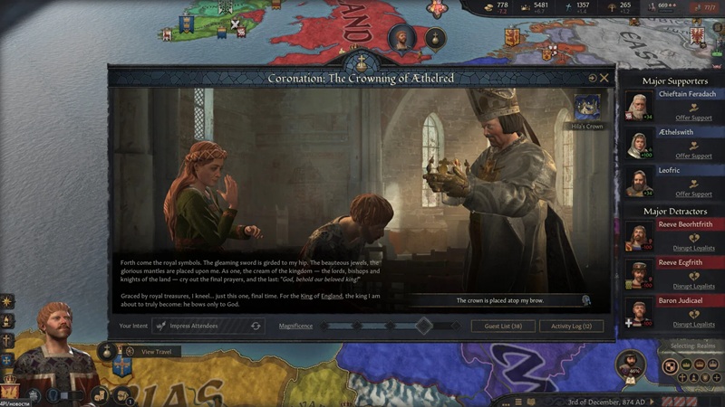 Die Krönungszeremonie in Crusader Kings III Die Krönungszeremonie in Crusader Kings III