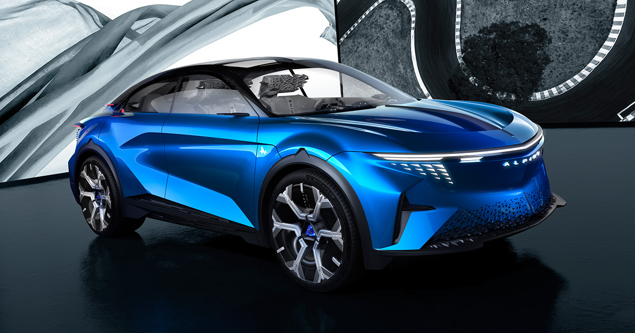 Alpine A390 Konzeptfahrzeug auf dem Pariser Autosalon