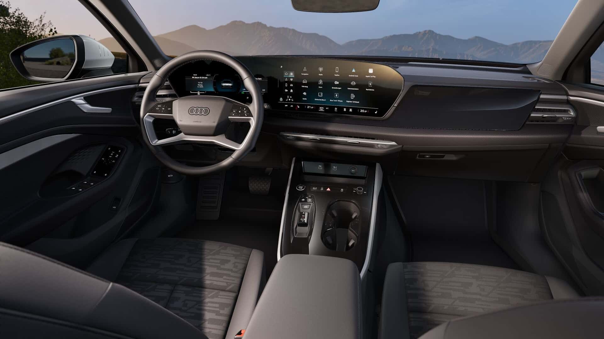 Innenraumgestaltung des Audi A6 Avant in der Grundausstattung Innenraumgestaltung des Audi A6 Avant in der Grundausstattung