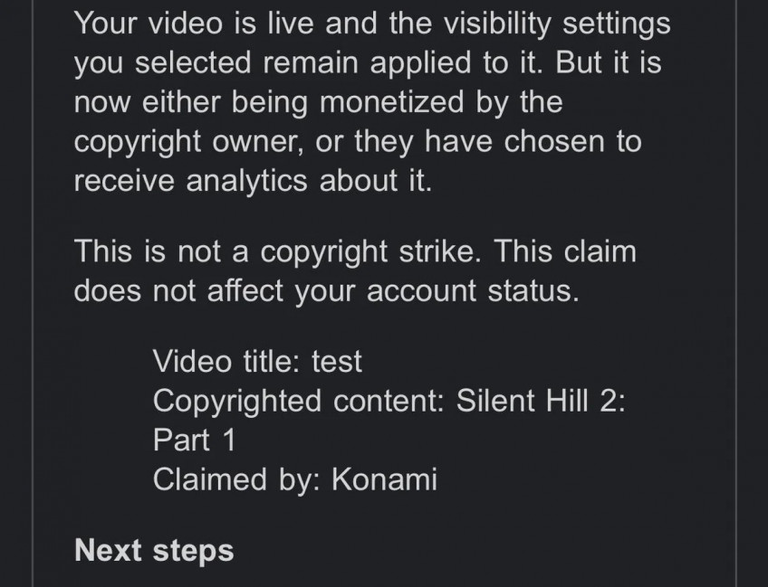 Konami hat geplaudert? Ein Blogger hat seinen Streamer von den Japanern wegen "Urheberrechtsverletzung von Silent Hill 2: Teil 1" sperren lassen.-2