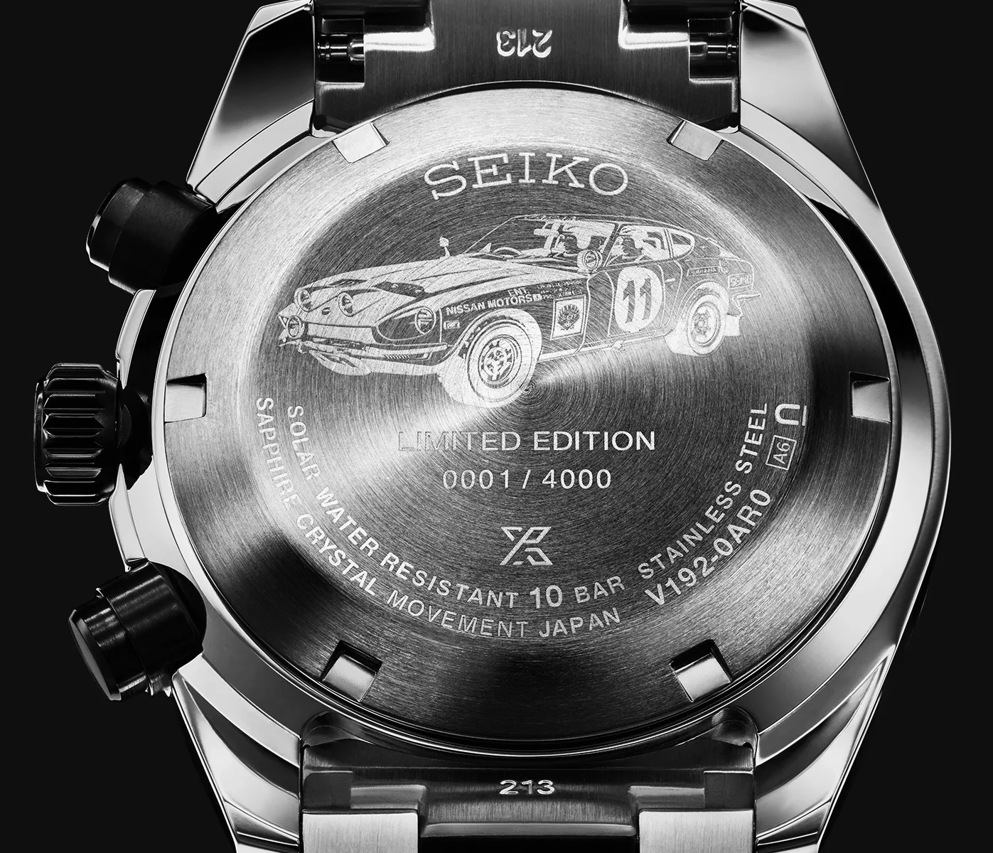 Seiko Prospex Speedtimer SSC957 Gehäuseboden