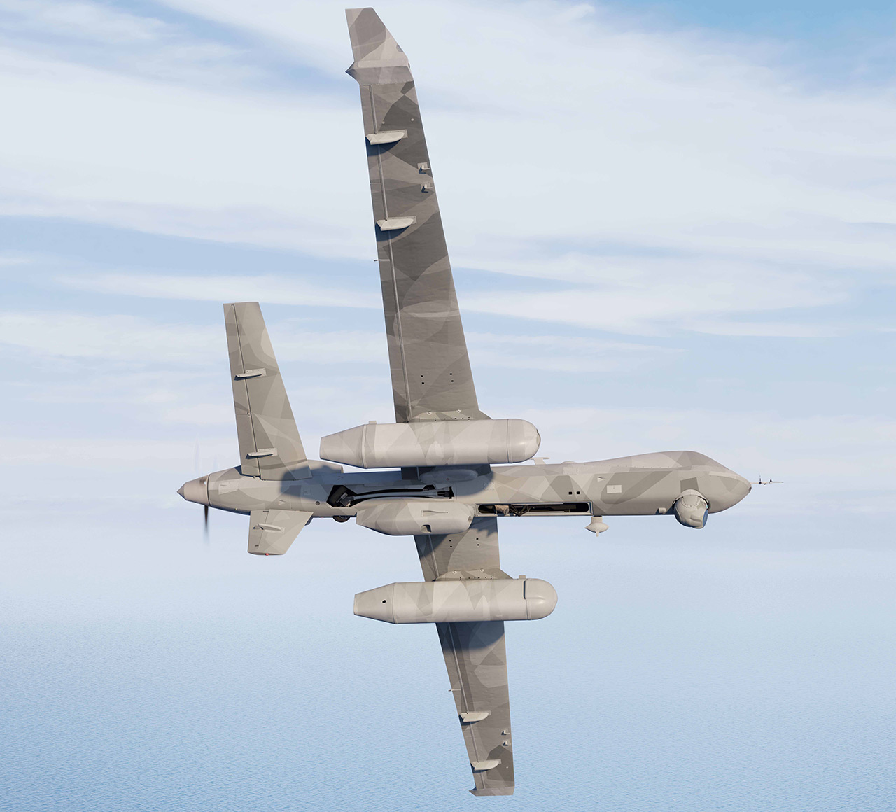 MQ-9B SkyGuardian mit Radardetektion-Systemen MQ-9B SkyGuardian mit Radardetektion-Systemen