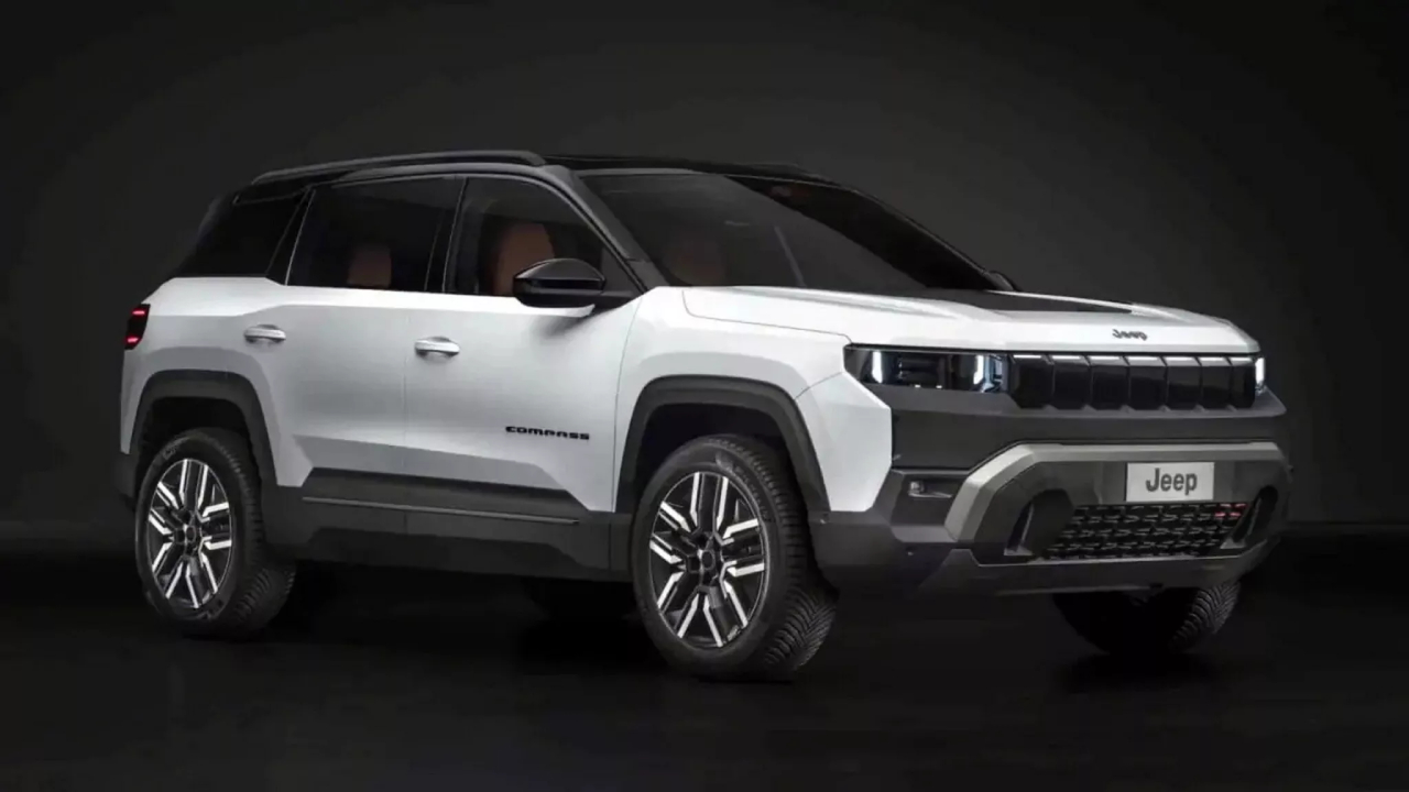 Frontpartie des neuen Jeep Compass