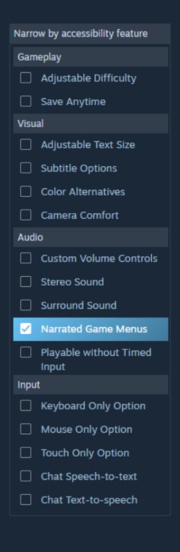 Verfügbare Steam-Funktionen Verfügbare Steam-Funktionen