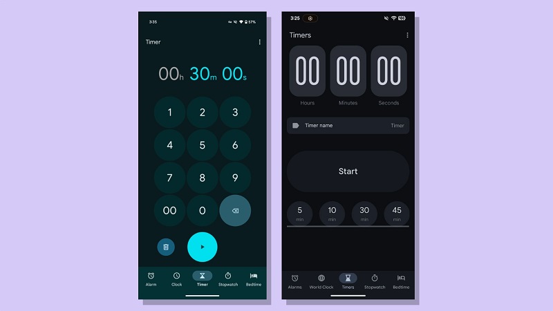 Ein Bild der neuen Android-Uhr-Schnittstelle Ein Bild der neuen Android-Uhr-Schnittstelle