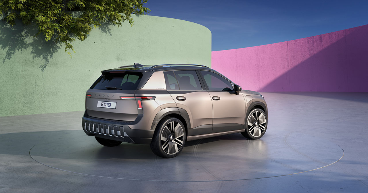 Škoda Epiq in mattem Cashmere-Farbton