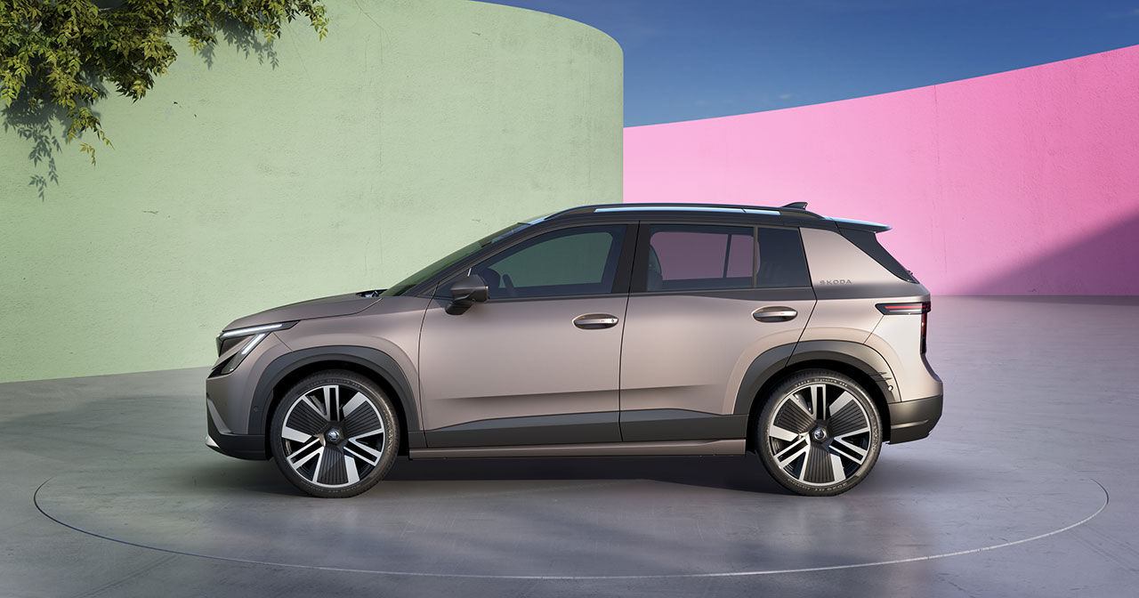 Škoda Epiq mit neuen Spiegeln und Stoßfängern