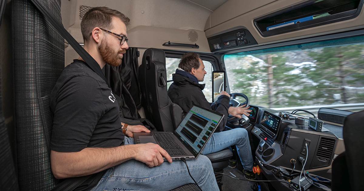 Mercedes-Benz GenH2-Lkw im Wintertest Mercedes-Benz GenH2-Lkw im Wintertest
