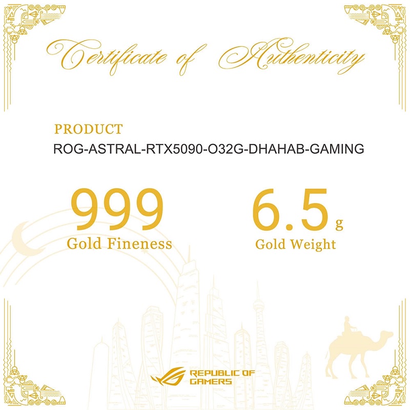 RTX 5090 Gold Grafikkarte