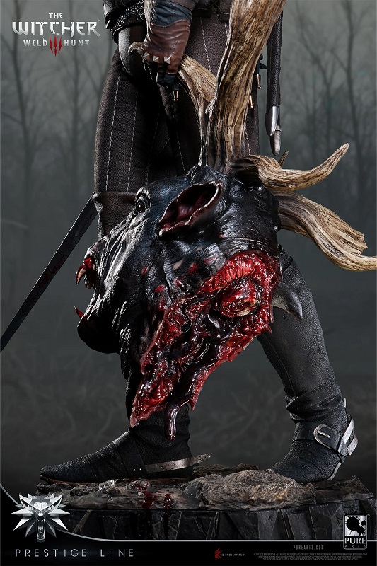 Detail der Figuren von Geralt und Ciri