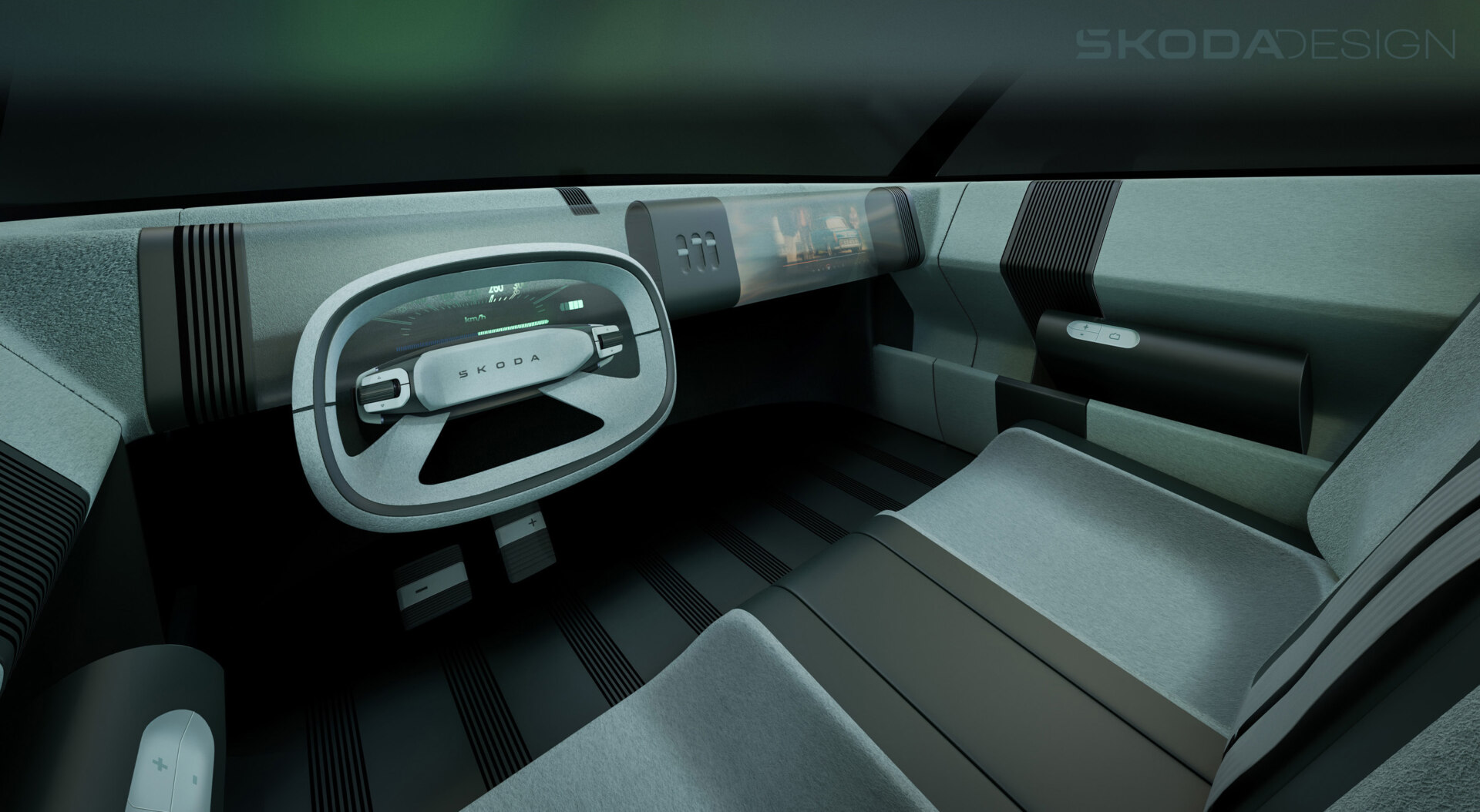 Innovationen im Innenraum des MBX Vision 1000 Innovationen im Innenraum des MBX Vision 1000