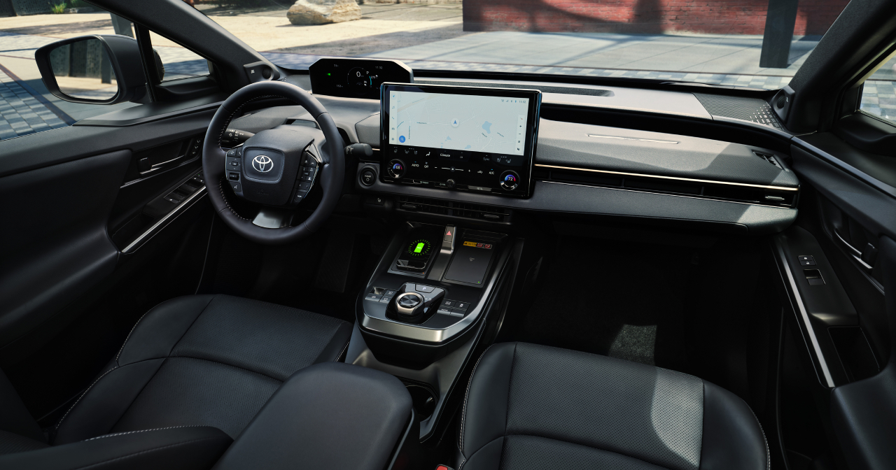 Innenraum des aufgefrischten Toyota bZ Innenraum des aufgefrischten Toyota bZ