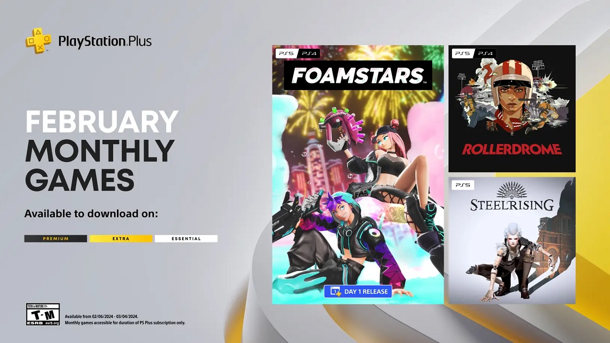 PS Plus-Abonnenten haben im Februar Zugang zu drei Spielen - Foamstars, Rollerdrome und Steelrising PS Plus-Abonnenten haben im Februar Zugang zu drei Spielen - Foamstars, Rollerdrome und Steelrising