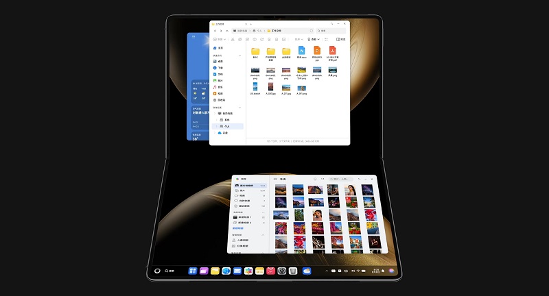 MateBook Fold Ultimate Design - aufgeklappte Ansicht MateBook Fold Ultimate Design - aufgeklappte Ansicht