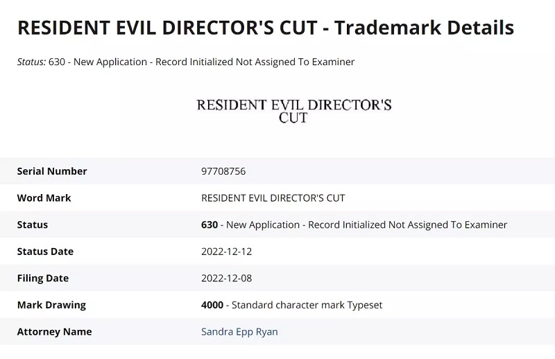 Ein neues Remake von Capcom? Der Verlag hat die Marke "Resident Evil Director's Cut" neu registriert.-2 Ein neues Remake von Capcom? Der Verlag hat die Marke "Resident Evil Director's Cut" neu registriert.-2