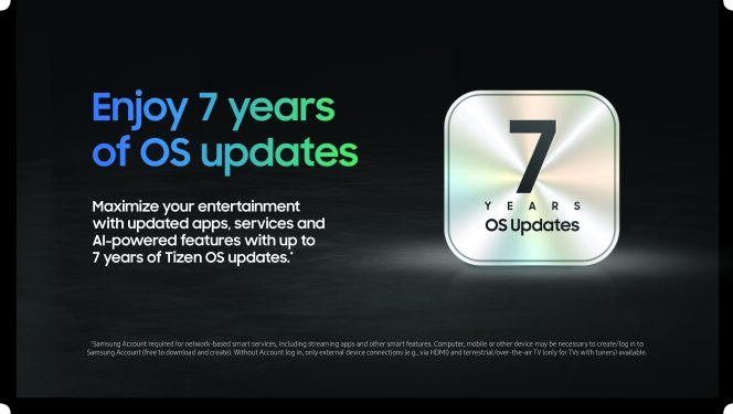 7 Jahre OS Badge für Samsung TVs 7 Jahre OS Badge für Samsung TVs