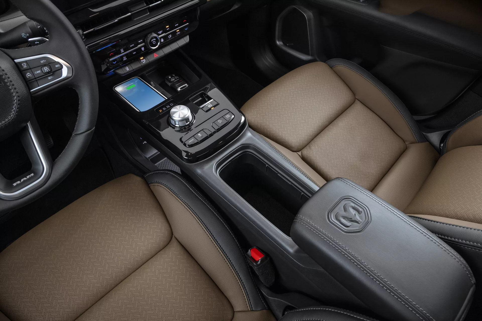 Roter Ram Rampage auf dem Feld