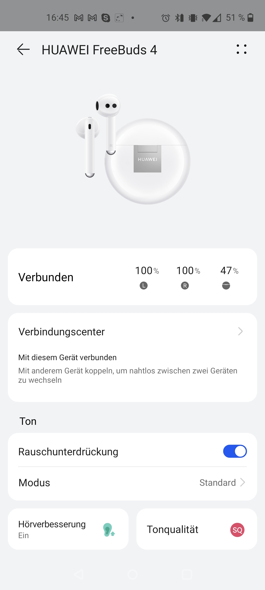 Halboffene Ohrhörer mit aktiver Geräuschunterdrückung TWS: Huawei Freebuds 4 im Test-25 Halboffene Ohrhörer mit aktiver Geräuschunterdrückung TWS: Huawei Freebuds 4 im Test-25