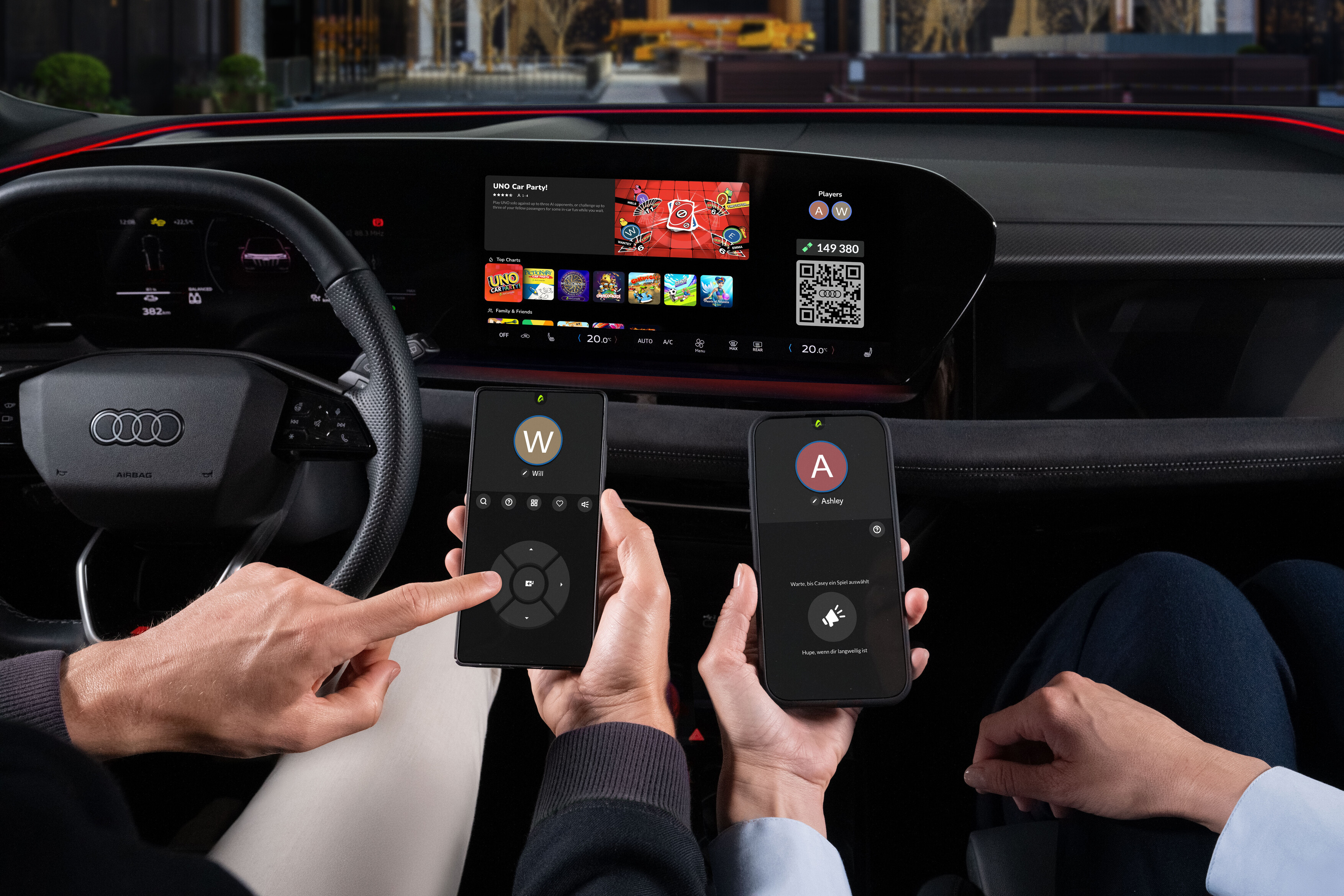 Audi-Gaming-Schnittstelle mit AirConsole-Integration Audi-Gaming-Schnittstelle mit AirConsole-Integration