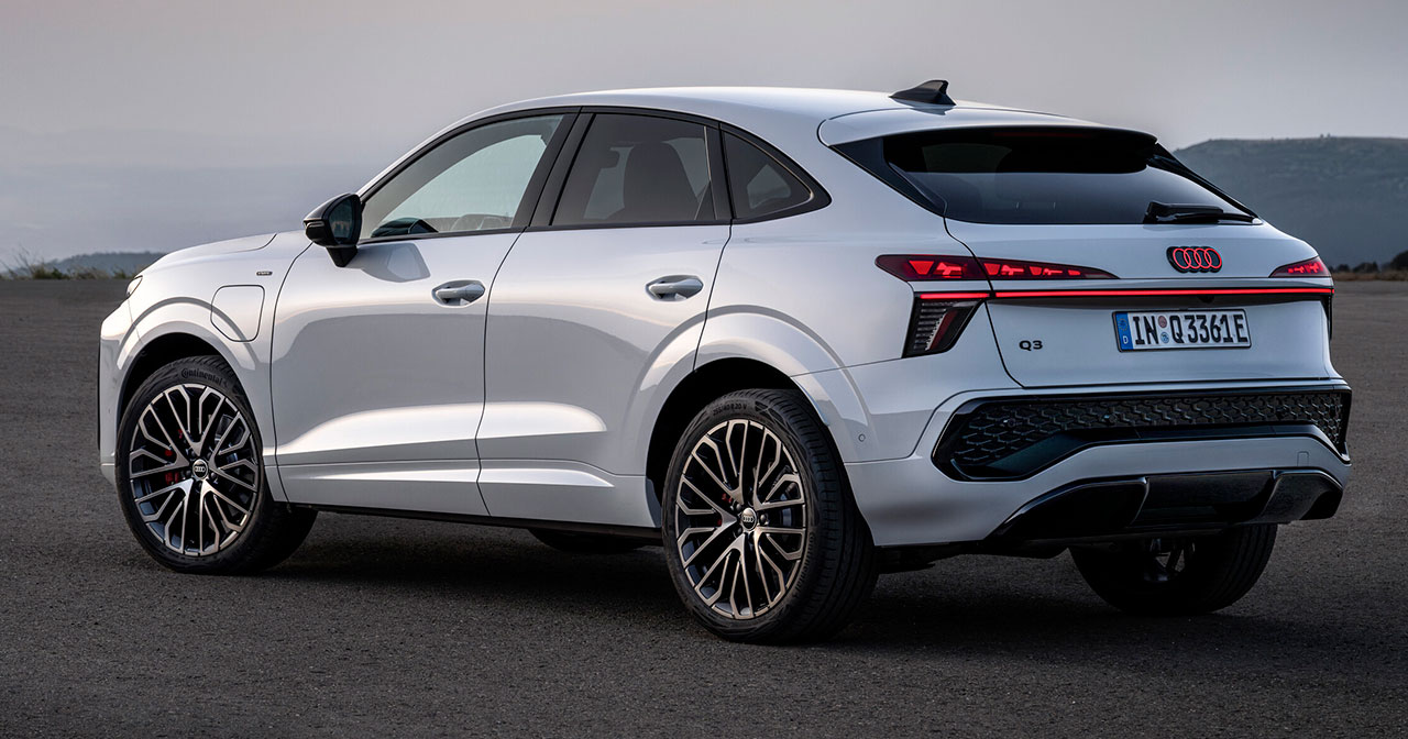 Heck des Audi Q3 Sportback Heck des Audi Q3 Sportback