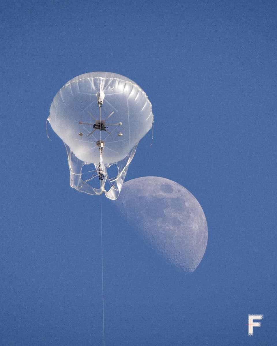 Aerostat in Aktion Aerostat in Aktion