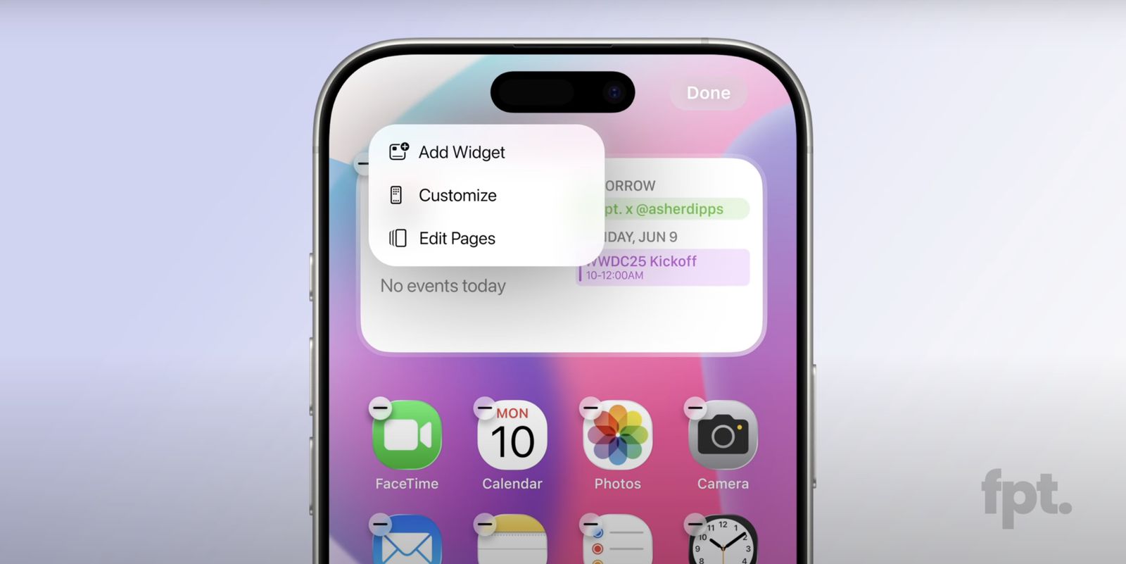 iOS 19 Menü iOS 19 Menü
