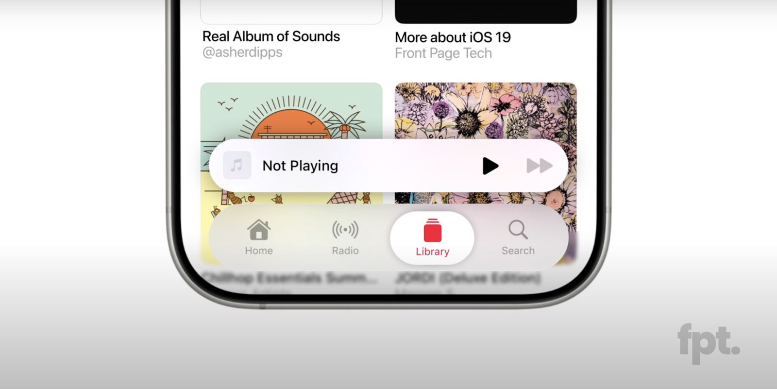 Angeblich iOS 19 Tab Bar Angeblich iOS 19 Tab Bar