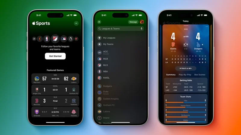 Apple Sports App Vorschau Apple Sports App Vorschau