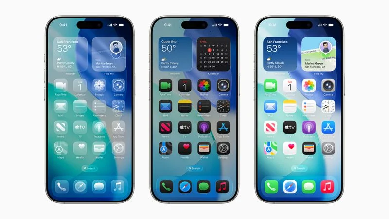 Anpassung des Startbildschirms in iOS 26