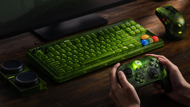 8BitDo Gaming-Tastatur und -Maus in grünem Design 8BitDo Gaming-Tastatur und -Maus in grünem Design
