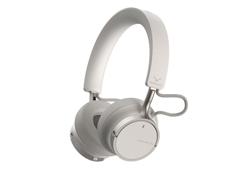 Perspektivansicht der Beyerdynamic Aventho 100 weißen Kopfhörer Perspektivansicht der Beyerdynamic Aventho 100 weißen Kopfhörer